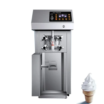 Търговска машина за мек сладолед Неръждаема стомана сладолед Makers Автоматична машина за производство на сладък конус