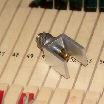 Инструмент за ремонт на тунинг на пиано Черен ключ Плоскост на наклона Ремонт на наклон Инструмент за измерване на наклон Устройство за изравняване на черен ключ 54x25mm