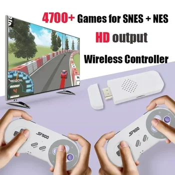 SF900 Consola за Super Nintendo 16 Bit Game Stick 5000 Ретро игри HD конзоли за видео игри за безжичен контролер NES SNES
