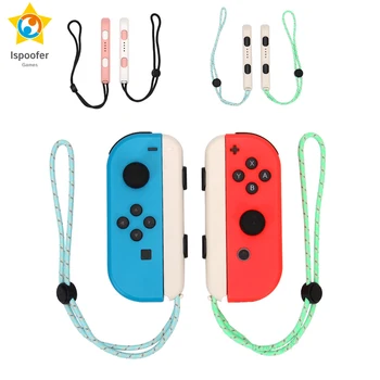 Ново за Nintendo Switch OLED Joycons Оригинални Animalcrossings Въже за каишка за китка за превключвател Joycons обвива ленти лента ленти за ръце