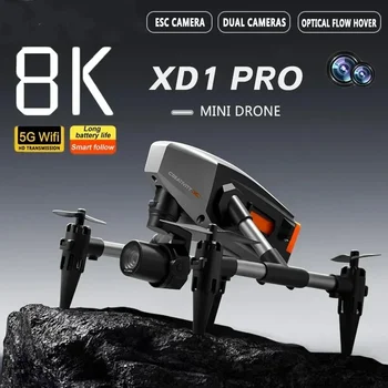 XD1 Drone 8K Професионална височина на двойна камера, поддържаща четири страни за избягване на препятствия RC Quadcopter играчка за възрастни и деца