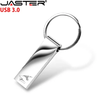 JASTER мини метални USB флаш памети 128GB сребърна памет 64GB безплатно лого USB стик 32GB високоскоростна писалка диск 16GB 8GB U диск