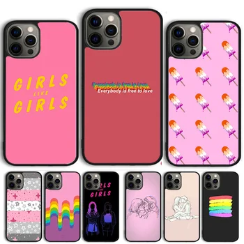 Girls Like Girls Lesbian LGBT калъф за телефон за iPhone 14 15 13 12 Mini XR XS Max Cover За Apple 11 Pro Max 8 7 Plus SE2020 Coque