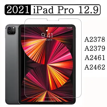 Закалено стъкло за Apple iPad Pro 12.9 2021 A2378 A2379 A2461 A2462 5-то поколение пълно покритие екран протектор таблет филм