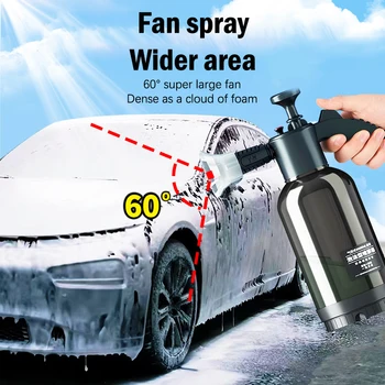 2L пяна поливане може домакинство ръчна автомивка поливане кола дома градинарство въздух налягане пръскачка дезинфекция почистване инструмент