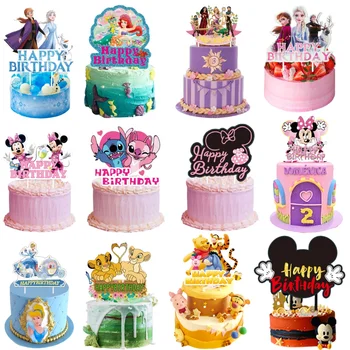 Disney замразени Честит рожден ден торта топер бод парти декорация Пепеляшка торта декор бебе душ печене доставки дете момиче подарък