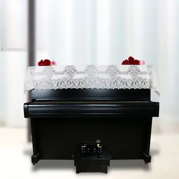 Прахоустойчива дантела пиано покрива украсяват удебелени пиано покритие кърпа жакард декорация влагоустойчиви цифрови продукти