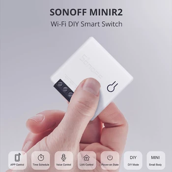 Itead SONOFF MINI DIY Wifi Smart Switch Moudle двупосочен превключвател чрез E-Welink APP Превключватели за дистанционно управление за интелигентна домашна автоматизация
