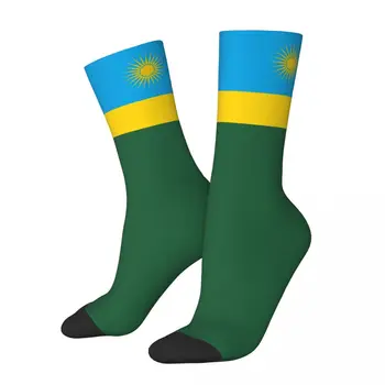 Руанда Флаг чорапи мъжки дамски ежедневни чорапи Harajuku пролет лято есен зима средна тръба чорапи подаръци