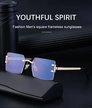 Висококачествени слънчеви очила Жени Модерни слънчеви очила без рамки Мъже Дървени реколта квадратни слънчеви очила Луксозни нюанси Lentes De Sol Mujer