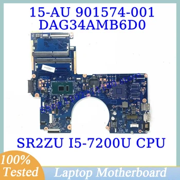 901574-601 901574-501 901574-001 За HP 15-AU 15T-AU с SR2ZU i5-7200U CPU дънна платка DAG34AMB6D0 дънна платка за лаптоп 100% тествана