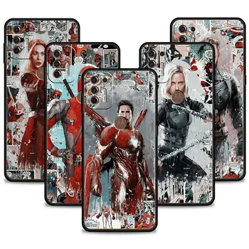 Marvel Avenger Heros плакат изкуство Iron Man Celular Coque Funda за Motorola Edge 20 G8 Plus G30 G60 One Fusion G9 Play Power