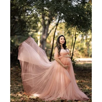 Дамска рокля фотография подпори фото стреля рамото дантела майчинство рокля за фотосесия бременност рокли