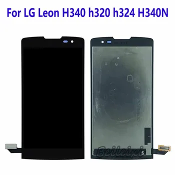 За LG Leon H340 H320 H324 H326 MS345 C50 H342 H340N LCD дисплей сензорен екран дигитайзер събрание