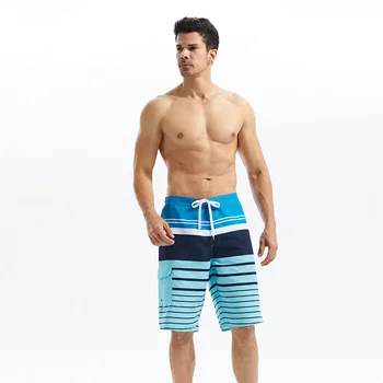 Раирани плажни панталони Летни мъжки шнурове Ежедневни шорти за джогинг Плуване Сърфиране Бързо сухо спортно облекло