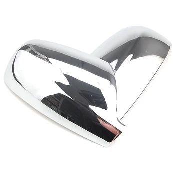 For Peugeot 307 Door Side Wing Mirror Chrome Cover Rear View Cap Accessories