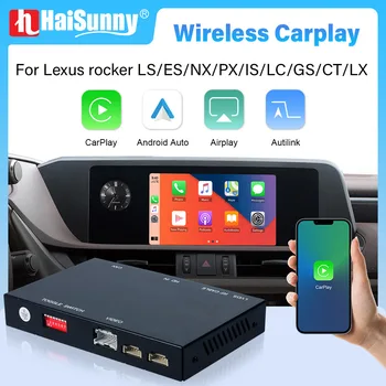 Безжичен Carplay за Lexus RX 300 350 CT200h GS GS450H ES350 NX 300H RC CT LS Android Auto Module Box за предна задна камера кола