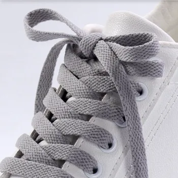 1Pair 100/120/140cm Апартаменти Връзки за обувки Класически връзки за обувки Off Sneaker White Sports Men Women Shoelace Casual Shoe Strings