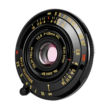 Brightin Star 28mm F2.8 пълнокадров безогледален фотоапарат портретен обектив Leica M Bayonet за Leica M фотоапарат
