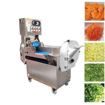 Търговски електрически картоф Кътър Машина за рязане на зеленчуци от неръждаема стомана Машина за нарязване на кубчета на храни Машина за нарязване на лук