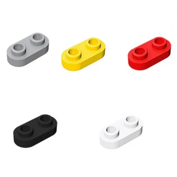 35480 Плоча, кръгла 1 x 2 точки с две отворени шипове, съвместими с LEGO 35480 Детски DIY технически образователен градивен блок