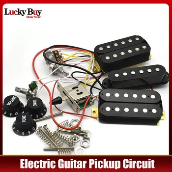 1set зареден предварително кабелна електрическа китара Pickguard HsH пикапи предварително кабелни еднобобини Humbucker пикапи