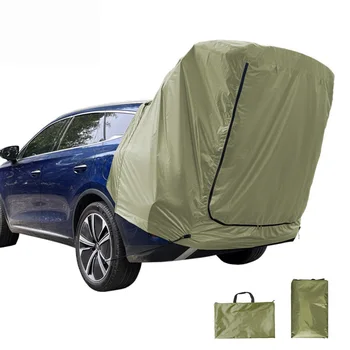 Къмпинг SUV Кабана палатка с тента сянка кола багажника палатка задна палатка прикачени файлове задна врата багажника Задни палатки за палатки, устойчиви на разкъсване