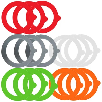 15 парчета силиконови резервни уплътнения херметически гумени уплътнения пръстени за консервиране резервоар буркан капаци уплътнителен пръстен