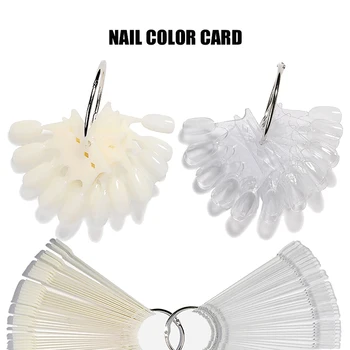 Nail Color Card For Nail Art Display Щамповане за нокти Фалшиви съвети Swatch гел лак за нокти стойка маникюр инструменти за фалшиви съвети