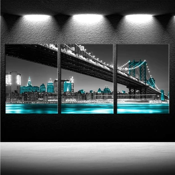 5D DIY диамантена бродерия модерна градска архитектура мост пейзаж диамант живопис кръстат бод мозайка стена Artx3pcs