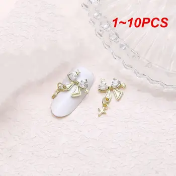  1 ~ 10PCS нокти бормашина блестящ лед чрез декорация моден дизайн ясно популярни нокти изкуство аксесоари творчески