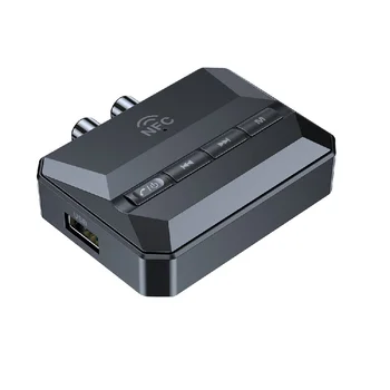 T59 Bluetooth-съвместим аудио приемник Безжичен NFC аудио адаптер U-диск TF карта стерео музикален приемник AUX 3.5mm RCA жак за кола