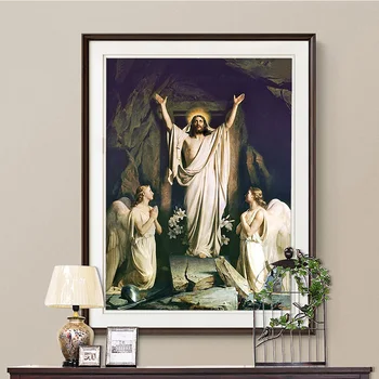 Carl Bloch реколта изкуство печат плакат Възкресението на Христос платно живопис религия стена картина декор