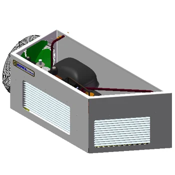 21cc / rev пълна гама компресорни агрегати с въздушно охлаждане с компактен дизайн на размерите осигуряват решения за охлаждане и замразяване с едно спиране