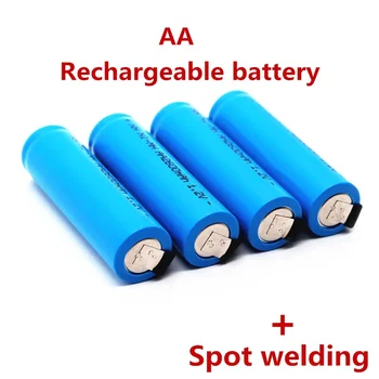 Оригинална AA акумулаторна батерия 1.2V 2600mah AA NiMH батерия с щифтове за запояване за DIY електрически играчки за четка за зъби