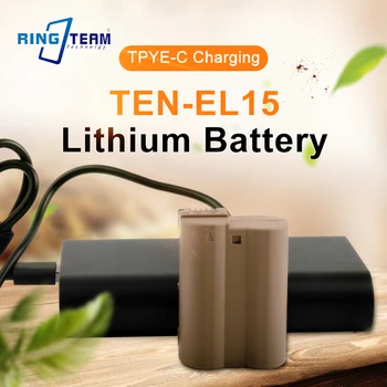 NEW EN-EL15C EN-EL15 TEN-EL15 батерия с входен порт тип-C USB-C за Nikon Z5,Z6,Z6II,Z7,Z7II D600 D610 D600E D800 D810