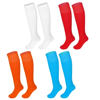 8 чифта смесени цветове Унисекс атлетични чорапи до коляното Дишащи компресионни футболни чорапи за деца младежи Спортове за възрастни