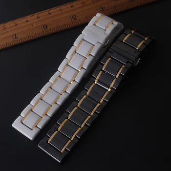 18mm 20 21 22 23mm Луксозна керамична лента за часовник за Samsung Galaxy Watch 4 5 Pro 44 45mm гривна за Huawei GT2 3 PRO 43 46mm каишка