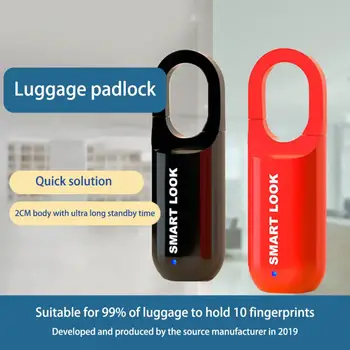 Мини пръстов отпечатък катинар Интелигентно докосване пръстови отпечатъци заключване на вратата USB безключов заключване против кражба за пътуване случай чекмедже шкаф заключване нов