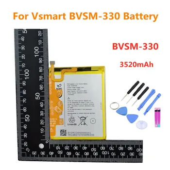  Висококачествена 3520mAh BVSM-330 батерия за VSMART BVSM 330 BVSM330 батерия Bateria бърза доставка + номер за проследяване + инструменти