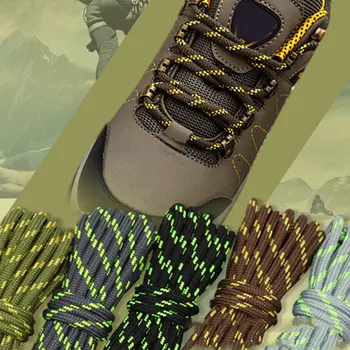 1 чифт 19 цвята на открито туристически обувки дантели кръгли маратонки връзки за обувки за ботуши без хлъзгане издръжливост връзка за обувки 120 см