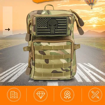 Mini EDC тактически пратеник кръста чанта малка чанта за съхранение на открито мобилен телефон джоб военни висящи чанта Molle камуфлаж чанти
