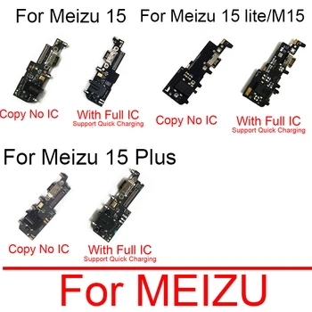 Порт за зареждане за Meizu M15 / 15 / 15 Plus / 15 Lite зарядно USB жак платка с резервни части за микрофон