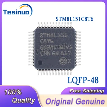 5/PCS Нов оригинален STM8L151C8T6 LQFP-48 16MHz/64KB флаш памет / 8-битов микроконтролер -MCU В наличност