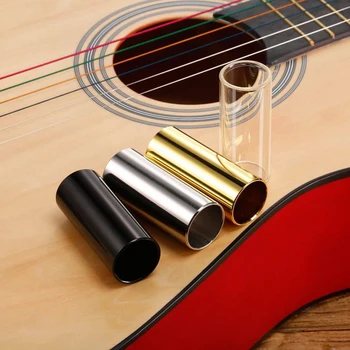 60MM високо покритие акустична китара плъзгач от неръждаема стомана Бакелит китара пръст ръкав електрическа китара част аксесоари