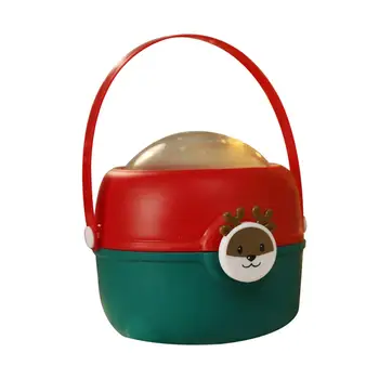 Коледна кутия за закуски за многократна употреба Малка кошница за подаръци за сватбено коледно парти