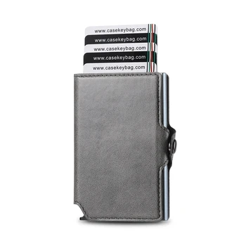 Hot Selling Men Trifold Leather Wallet ID Credit Card Holder with RFID Function Small Money Bag For Woman Pocket Wallet