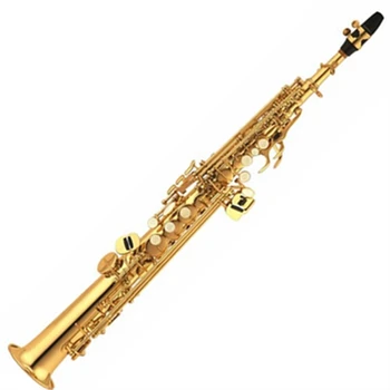 Професионален духов инструмент сопран саксофон Златен лак саксофон сопран professtionnel
