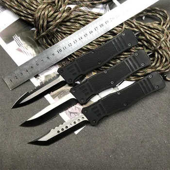Micro OTF Tech Knife UT Series 440 Стоманено острие 58HRC Твърдост Цинкова алуминиева сплав Дръжка Външен джоб за самозащита