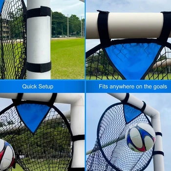 Soccer Targets Гол Net Top Bins Сгъваеми футболни цели Net футбол обучение стрелба цели Net оборудване за обучение